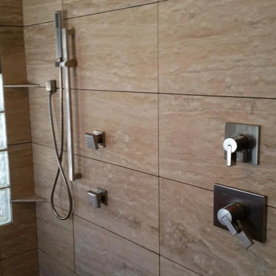 Shower fixture installation for Water Heater Replacement in Wolcott